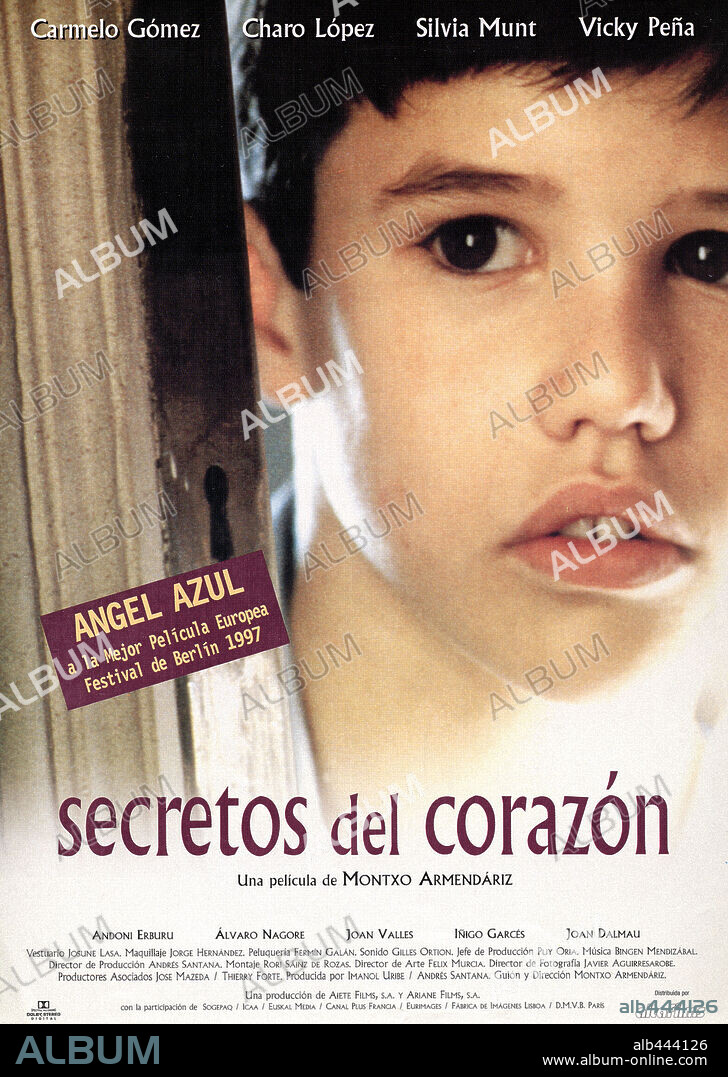 Poster of SECRETS OF THE HEART, 1997 (SECRETOS DEL CORAZON), directed by MONTXO ARMENDARIZ. Copyright AIETE FILMS.