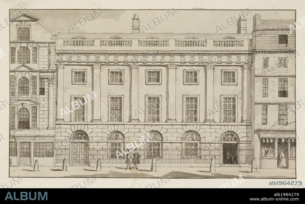 SAMUEL WALE. Illustration of East India House in the city of 