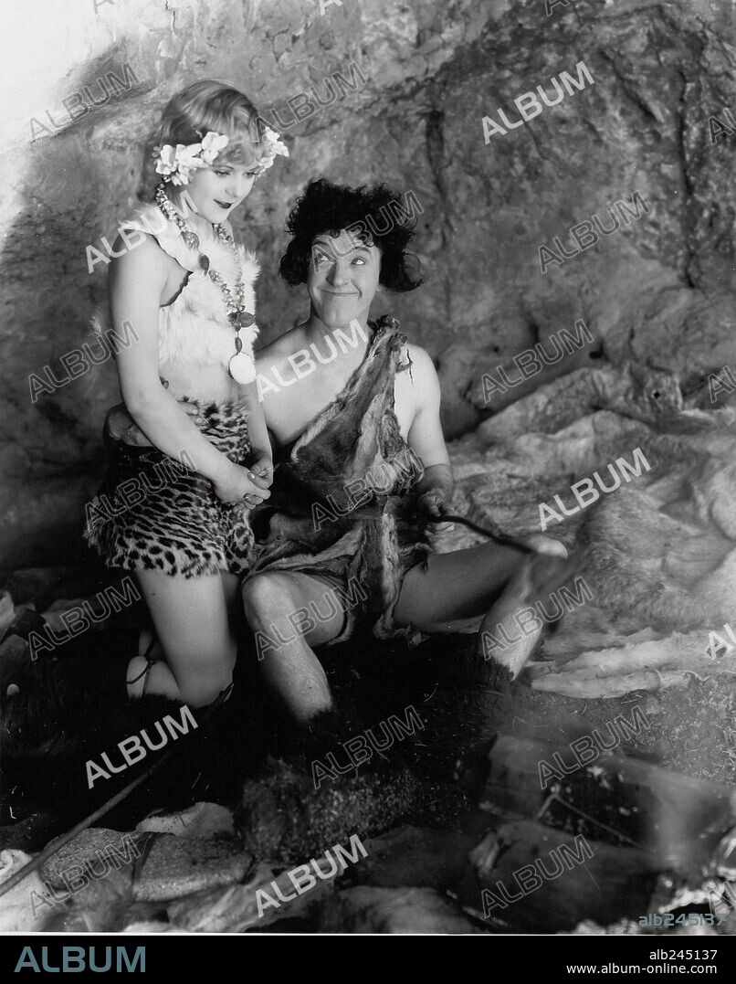 EDNA MARION and STAN LAUREL in FLYING ELEPHANTS, 1928, directed by FRANK BUTLER. Copyright HAL ROACH/PATHE.