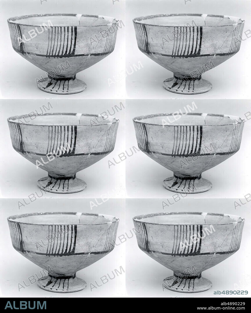 Cup, Iran, Chalcolithic, Date ca. 39803865 BC, Iran, Tepe Hissar, Iran, Ceramic, 4.37 in. (11.1 cm), Ceramics-Vessels.