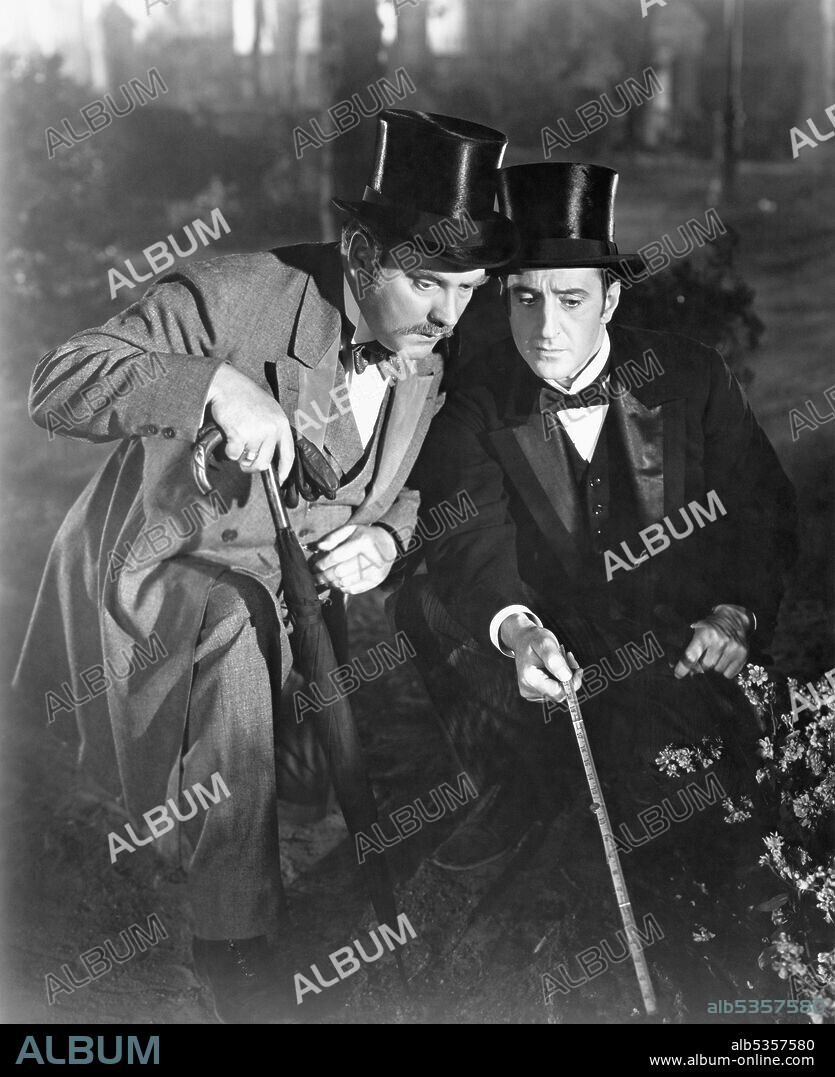 BASIL RATHBONE y NIGEL BRUCE en SHERLOCK HOLMES CONTRA MORIARTY