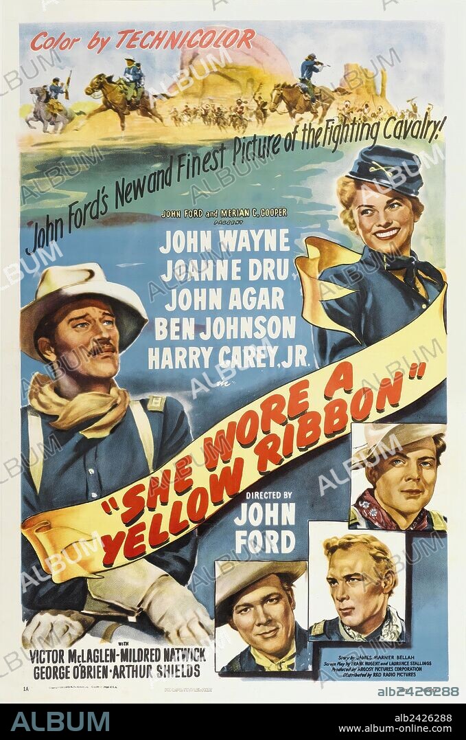 Poster of SHE WORE A YELLOW RIBBON, 1949, directed by JOHN FORD ...