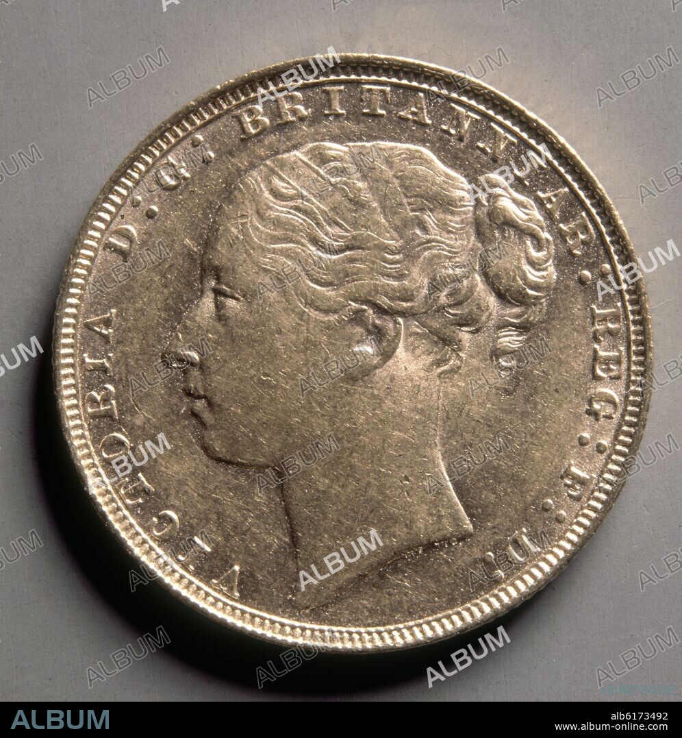 MONEDA-SOBERANO DE ORO(917 3/4) 1880-22 MM-ANVERSO(ROSTRO REINA VICTORIA DE INGLATERRA).