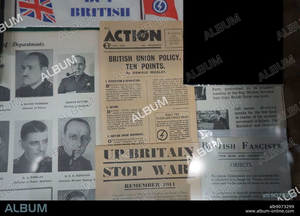 Pamphlet published by the British Union of Fascists. The BUF was a fascist political party in the United Kingdom formed in 1932 by Oswald Mosley (1896-1980) a British politician.