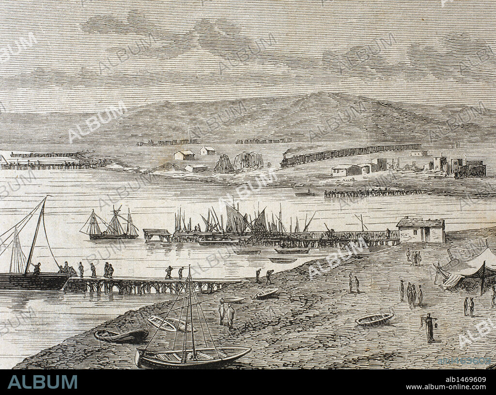 History of Bulgaria. 19th century. Varna. Main port and stronghold of ...