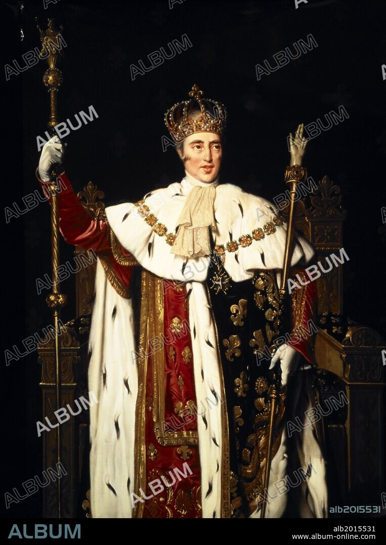 JEAN AUGUSTE DOMINIQUE INGRES. King Charles Xth in coronation robes ...