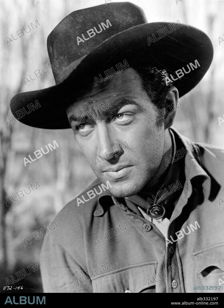 ROBERT TAYLOR in BILLY THE KID, 1941, directed by DAVID MILLER and FRANK BORZAGE. Copyright M.G.M.