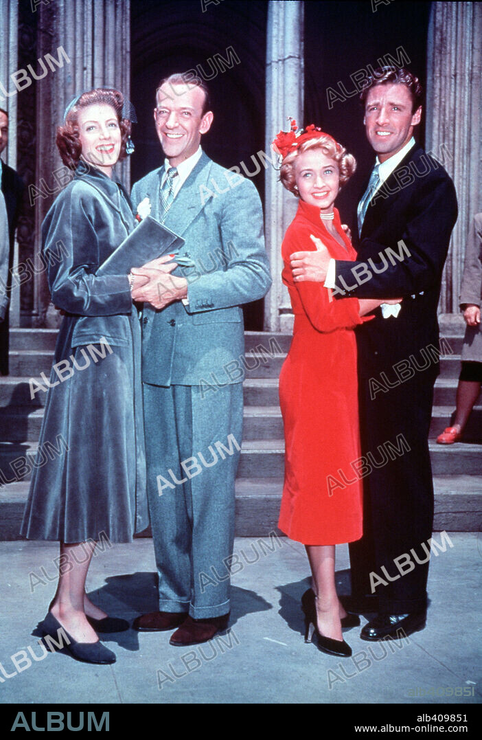 FRED ASTAIRE, JANE POWELL and PETER LAWFORD in ROYAL WEDDING, 1951, directed by STANLEY DONEN. Copyright M.G.M.