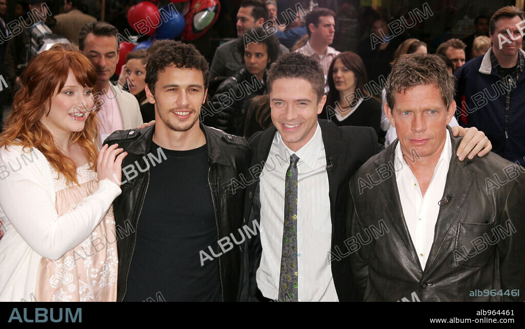 Apr 30, 2007 - New York, NY, USA - Actors BRYCE DALLAS HOWARD, JAMES FRANCO, TOPHER GRACE and THOMAS HADEN CHURCH  from the cast of the new movie 'Spider-Man 3' at the 'Today' show held at Rockefeller Plaza. 30/04/2007