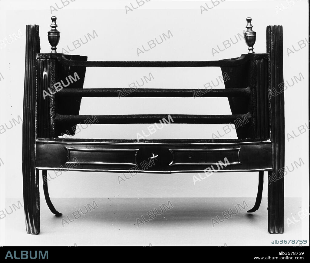 Fire Grate. Dimensions: 27 1/2 x 34 x 18 in. (69.9 x 86.4 x 45.7 cm). Date: ca. 1810.