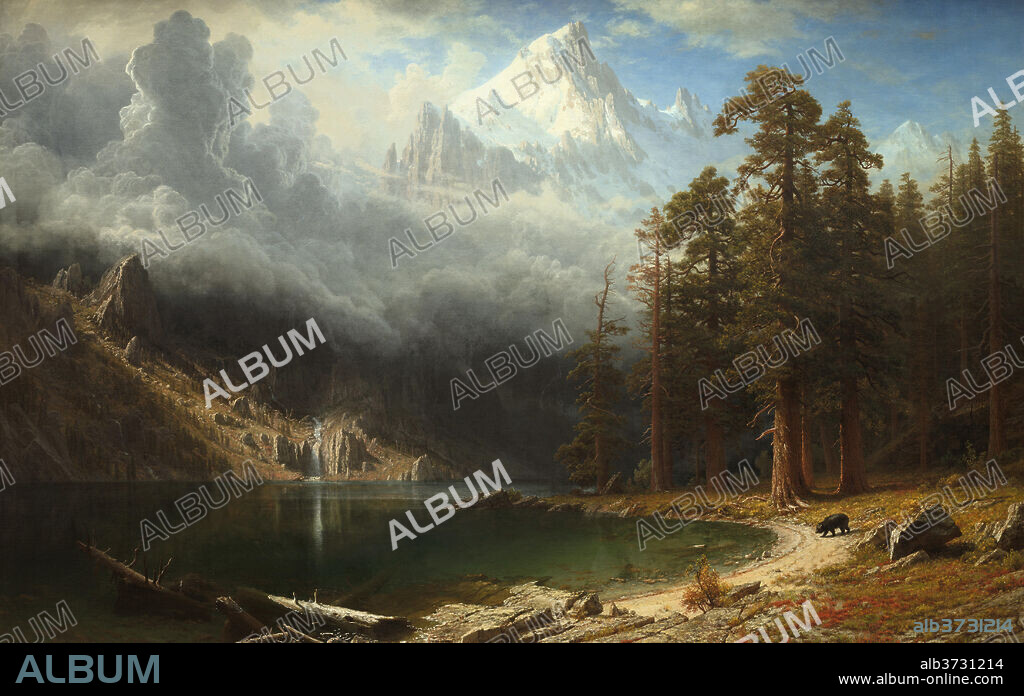 ALBERT BIERSTADT. Mount Corcoran. Dated c. 1876 1877. Dimensions