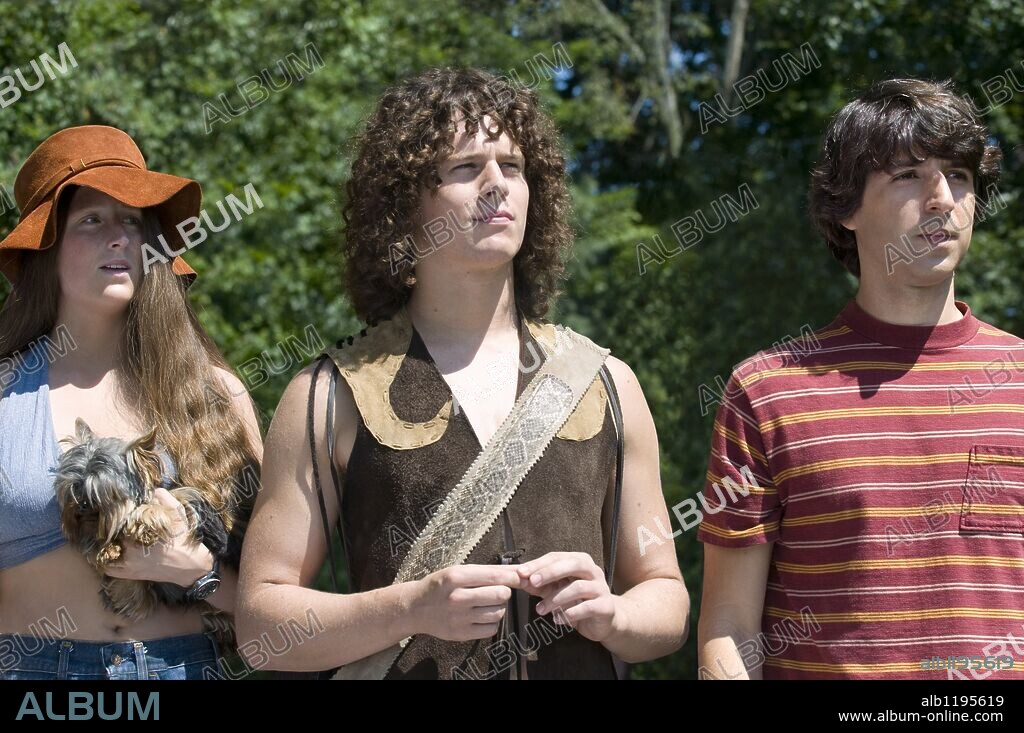 DEMETRI MARTIN, JONATHAN GROFF and MAMIE GUMMER in TAKING WOODSTOCK, 2009, directed by ANG LEE. Copyright FOCUS FEATURES.