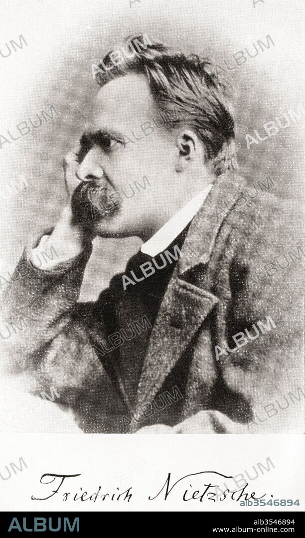 Friedrich Wilhelm Nietzsche, 1844 –1900. German philologist, philosopher, cultural critic, poet and composer. From Also Sprach Zarathustra, published 1930.