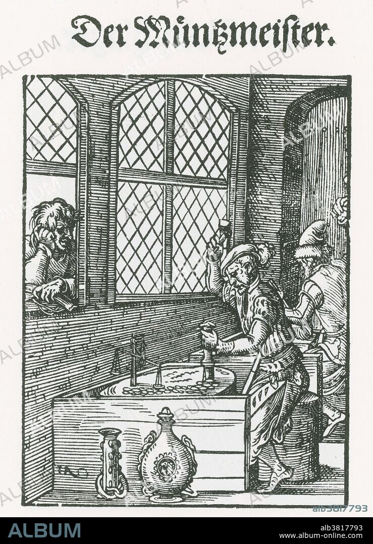 Medieval engravers were guild members who created coins in mints. The vast majority of medieval coins were cold struck; the planchets were not heated. Medieval coin dies were largely made of iron. Early medieval coinage was dominated by dies created mostly from punches, which displace the metal of the die instead of removing it. In the late Middle Ages, the dies used to create tornesellos lasted as follows: "hammer" die, 17,000 strikes; "anvil" die, 36,000 strikes. The mint made an average of 20,000 coins per day, so they were making one hammer die a day and one anvil die every other day. The "hammer" dies wore out quicker because they tended to be smaller and were hit directly with a hammer, leading to severe mushrooming on the tops. I.