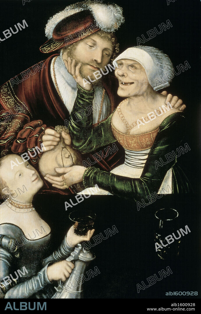 LUCAS CRANACH THE ELDER. A Procuress c. 1530 Lucas Cranach, the 