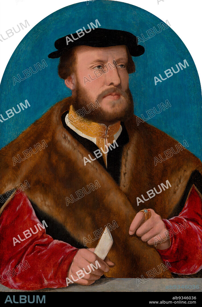 Portrait of Jakob Omphalius 1500-1567, Bartholomäus Bruyn de Oude, 1538 - 1539.