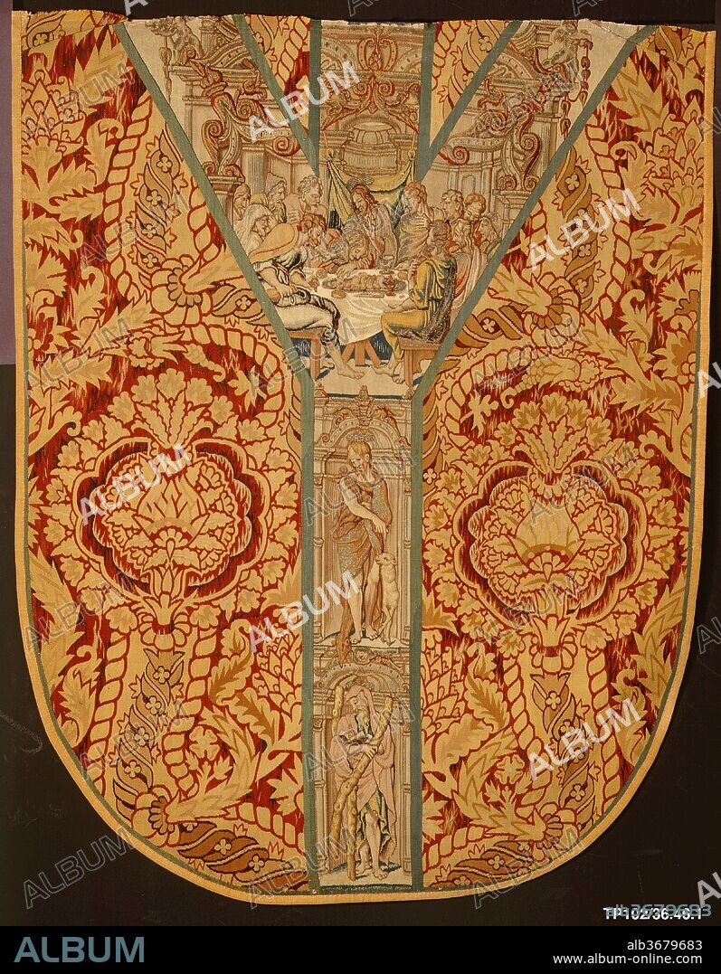 Back of a chasuble. Culture: Flemish, possibly Brussels. Dimensions: L. 48 1/2 x W. 38 inches (123.2 x 96.5 cm). Date: 1525-50.