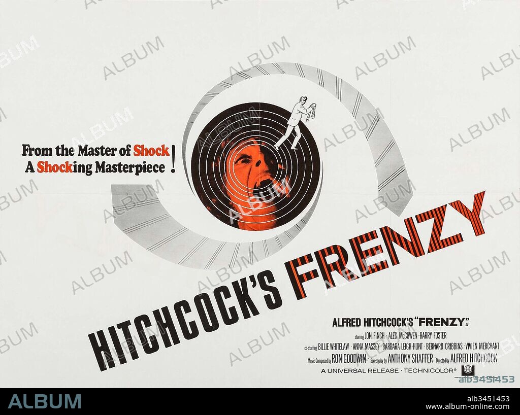 Hitchcock Frenzy Movie Poster original store 1972