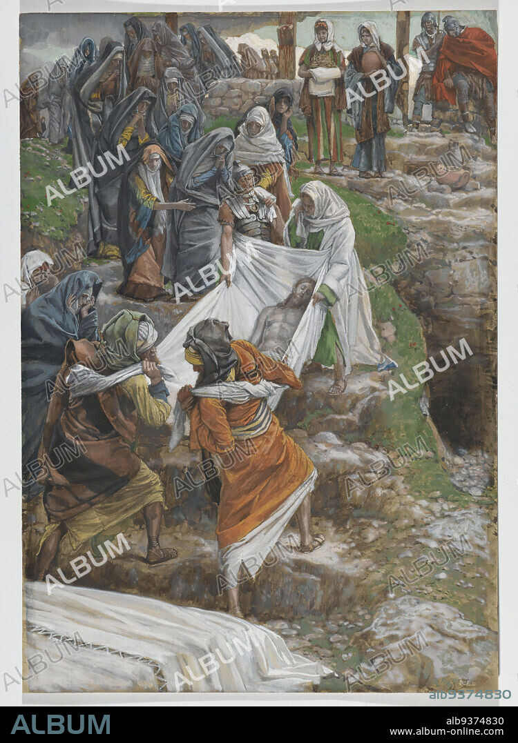 The Body of Jesus Carried to the Anointing Stone Le corps de