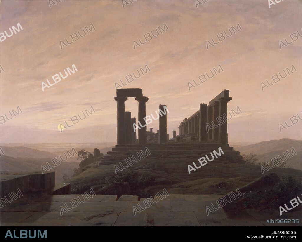 The Temple of Juno in Agrigento, by Caspar David Friedrich (1774-1840).