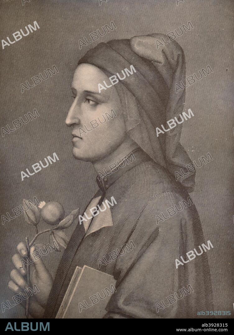 Dante Alighieri Italian poet 19th century 1894 . Artist