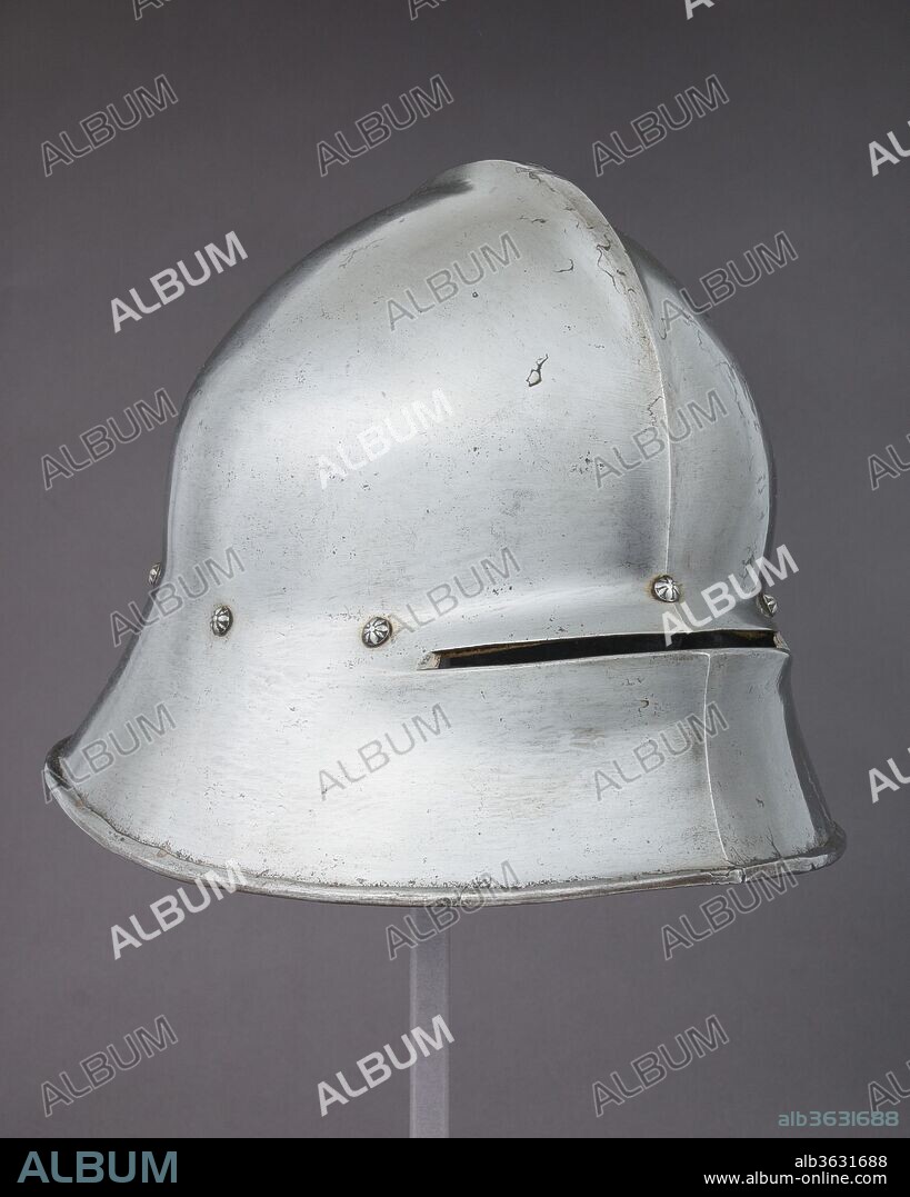 Sallet. Culture: German. Dimensions: H. 8 3/4 in. (22.2 cm); W. 10 3/8 in. (26.4 cm); D. 14 1/2 in. (36.8 cm); Wt. 6 lb. 6 oz. (2892 g). Date: ca. 1480.