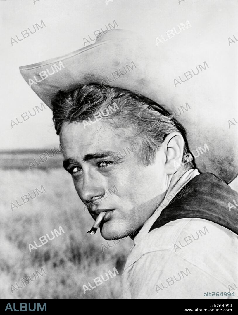 JAMES DEAN en GIGANTE, 1956 (GIANT), dirigida por GEORGE STEVENS. Copyright WARNER BROTHERS.