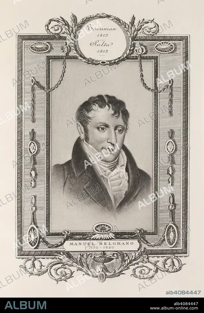 Manuel Belgrano (1770-1820). Argentine personality involved in the