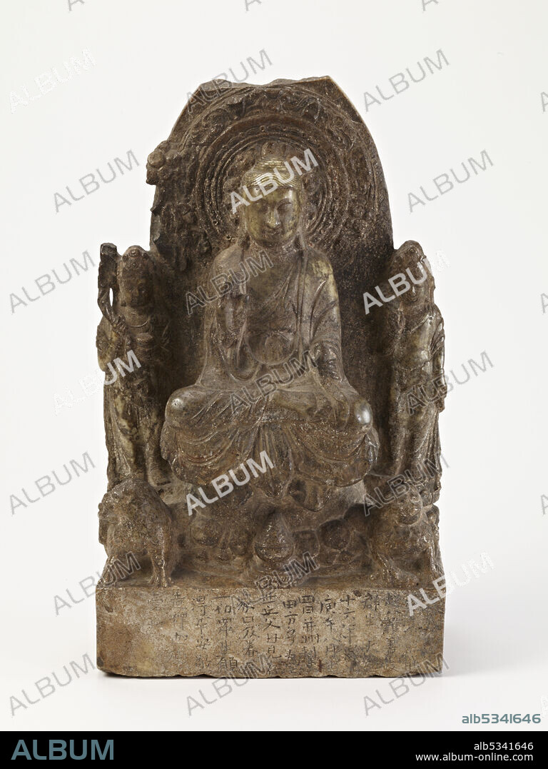 Buddhist trinity, Period of Division, Dated 550 CE.