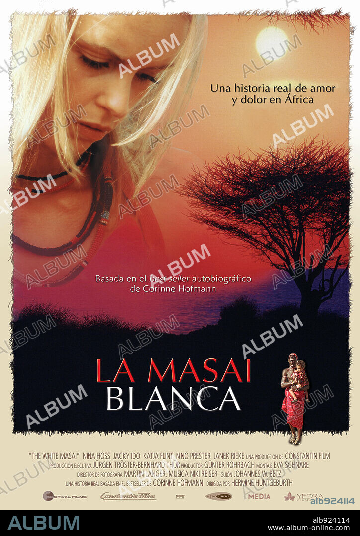 Poster of THE WHITE MASSAI, 2005 (DIE WEISSE MASSAI), directed by HERMINE HUNTGEBURTH. Copyright CONSTANTIN FILM.