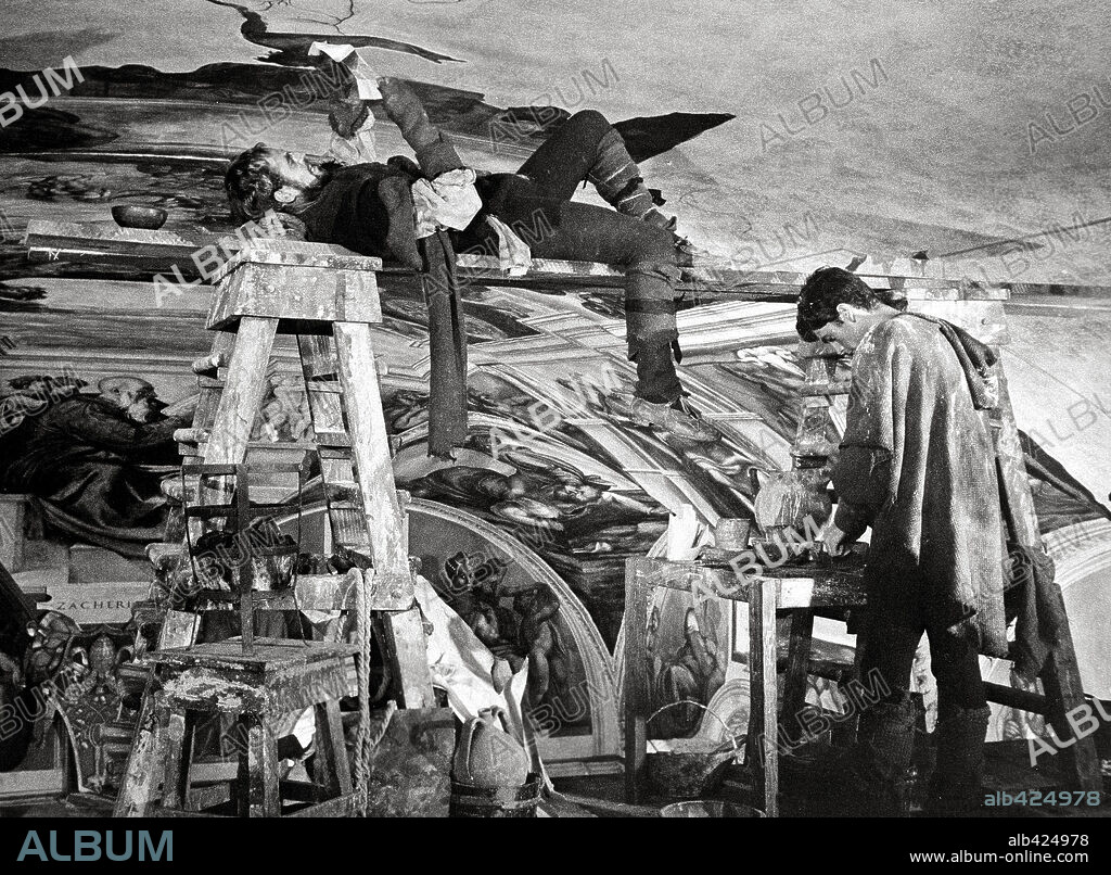 CHARLTON HESTON in THE AGONY AND THE ECSTASY, 1965, directed by CAROL REED. Copyright 20TH CENTURY FOX.