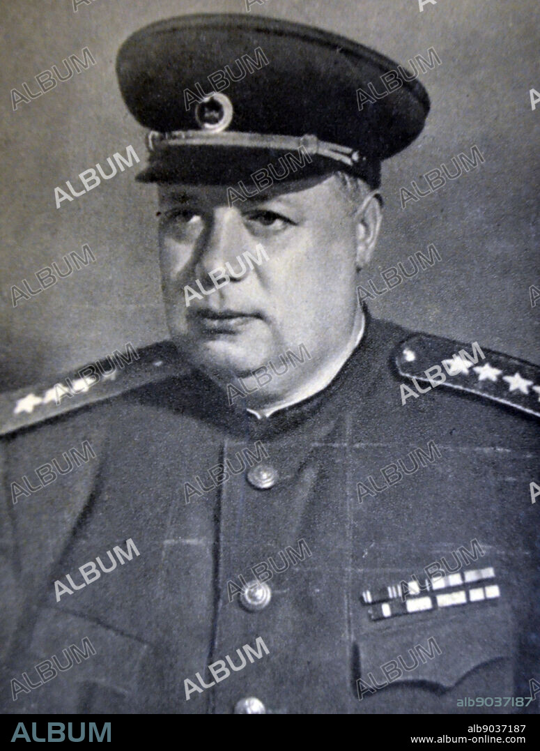 Fyodor Ivanovich Tolbukhin , 1894 1949. Soviet military commander. August 1941, he was made the chief of staff of the Crimean Front, which he held until March 1942. From May to July 1942, he was the assistant commander of the Stalingrad Military District. After that, he was the commander of the 58th Army until March 1943. The 58th was involved in the Battle of Stalingrad, where Tolbukhin's superior, Colonel-General Andrei Yeremenko, praised his command organization and military prowess. After his command of the 57th, Tolbukhin was placed in command of the Southern Front. In May 1944, Tolbukhin was transferred to control of 3rd Ukrainian Front. During the Summer Campaign, from June to October 1944, Tolbukhin and Malinowski launched their invasion of the Balkans and were able to conquer most of Romania. Malinowski was promoted to Marshal of the Soviet Union.