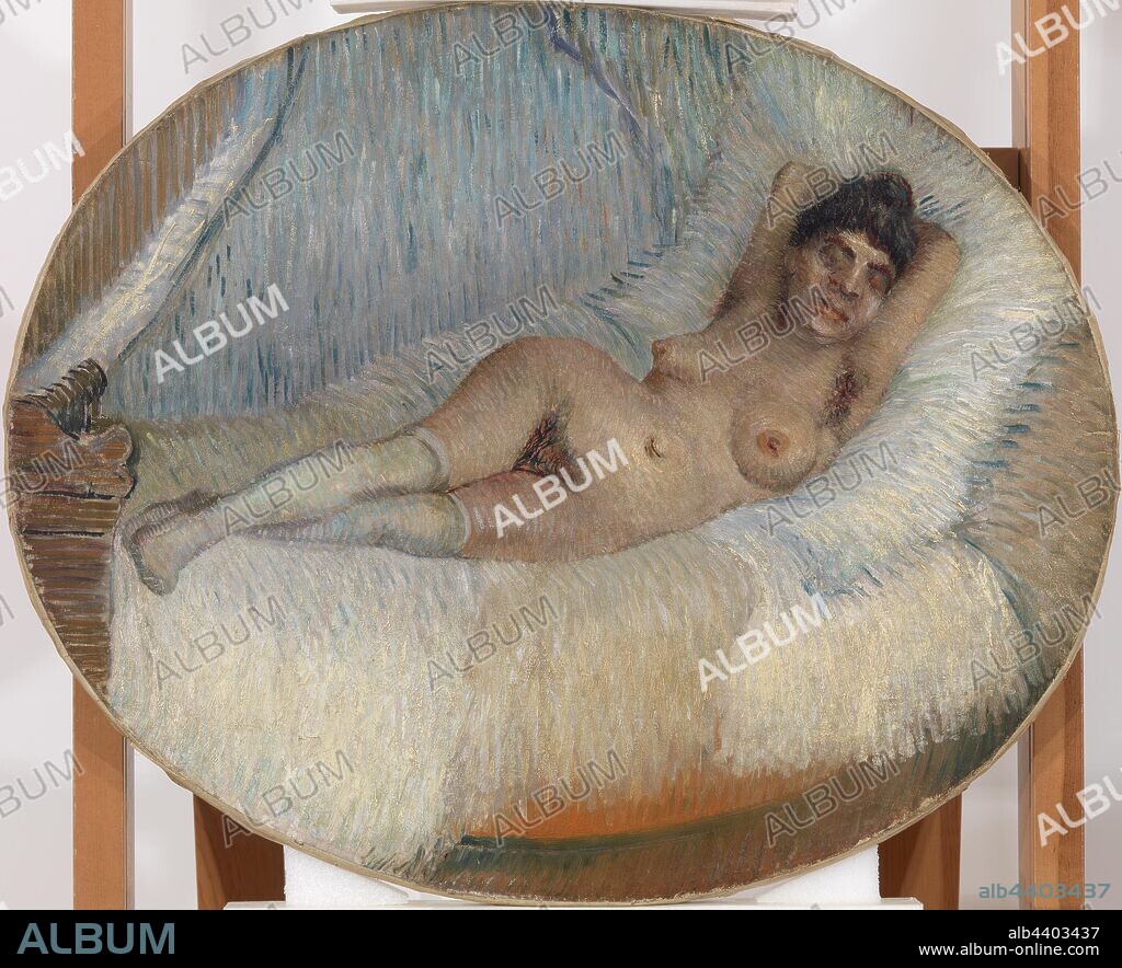 Vincent van Gogh: Reclining Nude (Femme nue étendue sur un lit), Vincent  van Gogh, January–March 1887, Oil on canvas, Van Gogh painted very few  nudes. Because he was so po - Album