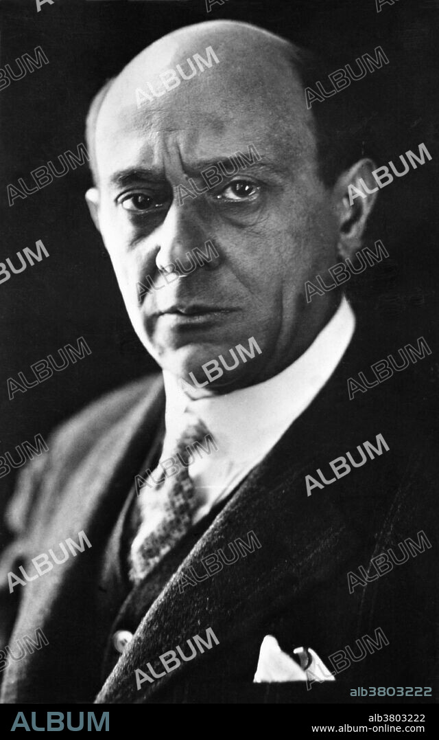 Arnold Franz Walter Schoenberg (September 1874 - 13 July 1951) was an Austrian composer, associated with the expressionist movement in German poetry and art, and leader of the Second Viennese School. His name would come to personify pioneering innovations in atonality that would become the most polemical feature of 20th century art music. In the 1920s, Schoenberg developed the twelve-tone technique, a widely influential compositional method of manipulating an ordered series of all twelve notes in the chromatic scale. He also coined the term developing variation, and was the first modern composer to embrace ways of developing motifs without resorting to the dominance of a centralized melodic idea. Schoenberg was also a painter, an important music theorist, and an influential teacher of composition. His superstitious nature may have triggered his death. In 1950, on his 76th birthday, an astrologer wrote Schoenberg a note warning him that the year was a critical one: 7 + 6 = 13. This stunned and depressed the composer, for up to that point he had only been wary of multiples of 13 and never considered adding the digits of his age. He died on July 13, 1951, shortly before midnight.