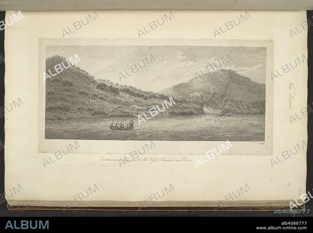 [Whole folio] A view of the Endeavour River, New Holland, with the ...