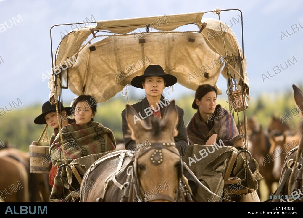 CAROLINE CHAN, GWENDOLINE YEO, OLIVIA CHENG and VALERIE TIAN in BROKEN TRAIL, 2006 (BROKEN TRAIL-TV), directed by WALTER HILL. Copyright Butcher's Run Films/Cinema Sound Design.