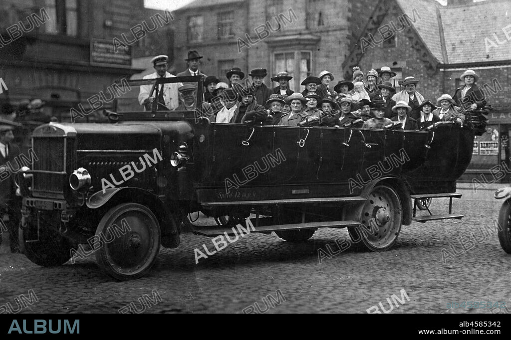 1920 Leyland RAF type charabanc in Bradford.