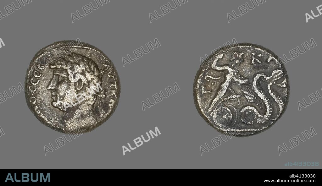 ANCIENT ROMAN. Tetradrachm (Coin) Portraying Emperor Hadrian. Roman, minted in Alexandria, Egypt. Date: 136 AD-137 AD. Dimensions: Diam. 2.3 cm; 12.40 g. Billon. Origin: Egypt.