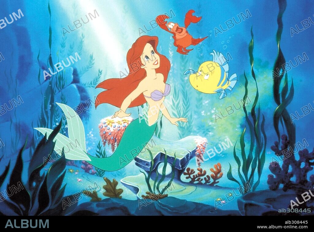 LA SIRENITA, 1989 (THE LITTLE MERMAID), dirigida por JOHN MUSKER y RON CLEMENTS. Copyright DISNEY.