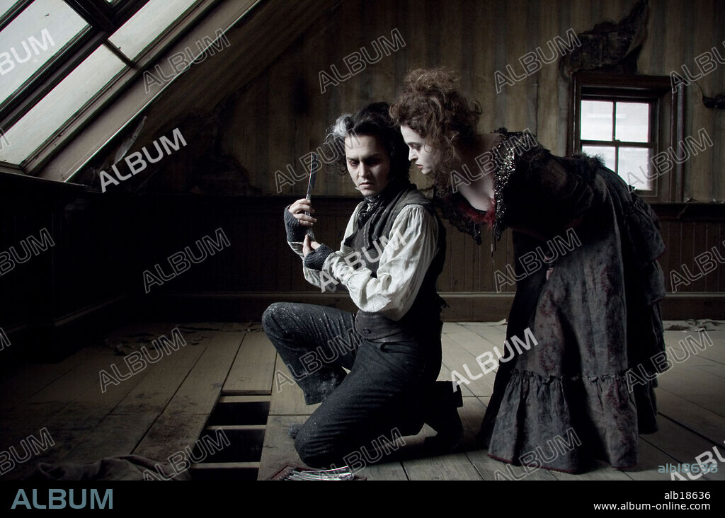 HELENA BONHAM CARTER and JOHNNY DEPP in SWEENEY TODD THE DEMON