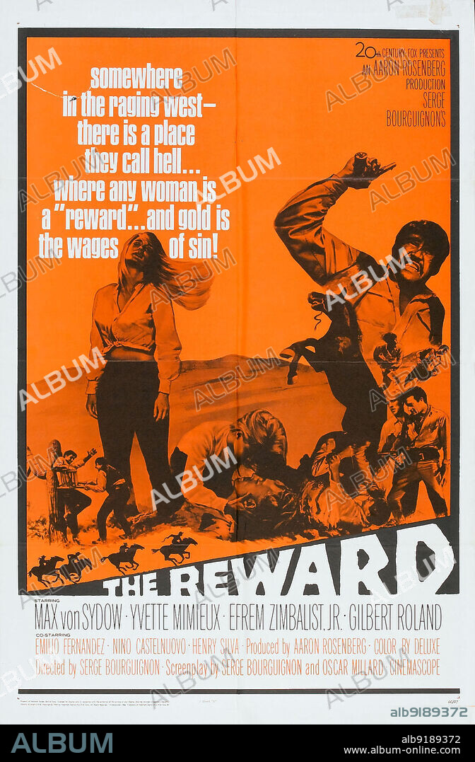 Poster of THE REWARD, 1965, directed by SERGE BOURGUIGNON. Copyright 20TH CENTURY FOX.