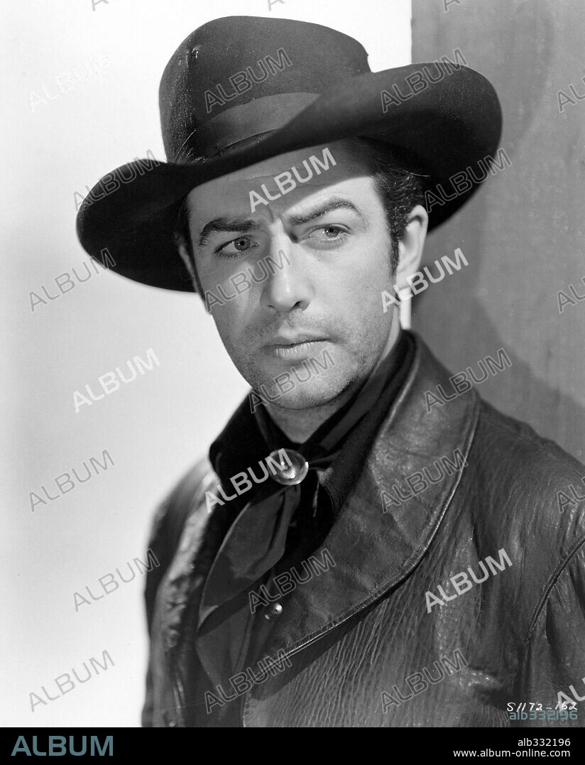 ROBERT TAYLOR en BILLY, EL NIÑO, 1941 (BILLY THE KID), dirigida por DAVID MILLER y FRANK BORZAGE. Copyright M.G.M.