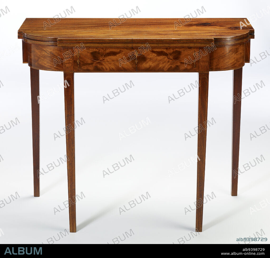 Card table c. 1790 1800 28 5 8 x 34 x 34 in. 72.71 x 86.36 x