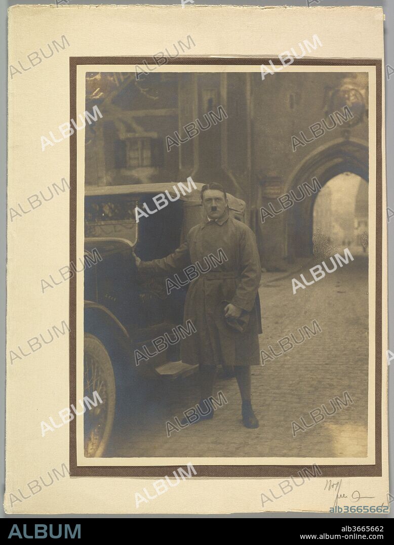 [Adolph Hitler Leaving Landsberg Prison]. Artist: Heinrich Hoffmann (German, 1885-1957). Dimensions: 22.2 x 16.4 cm (8 3/4 x 6 7/16 in.)
Mount: 29.3 × 22 cm (11 9/16 × 8 11/16 in.). Date: December 20, 1924.