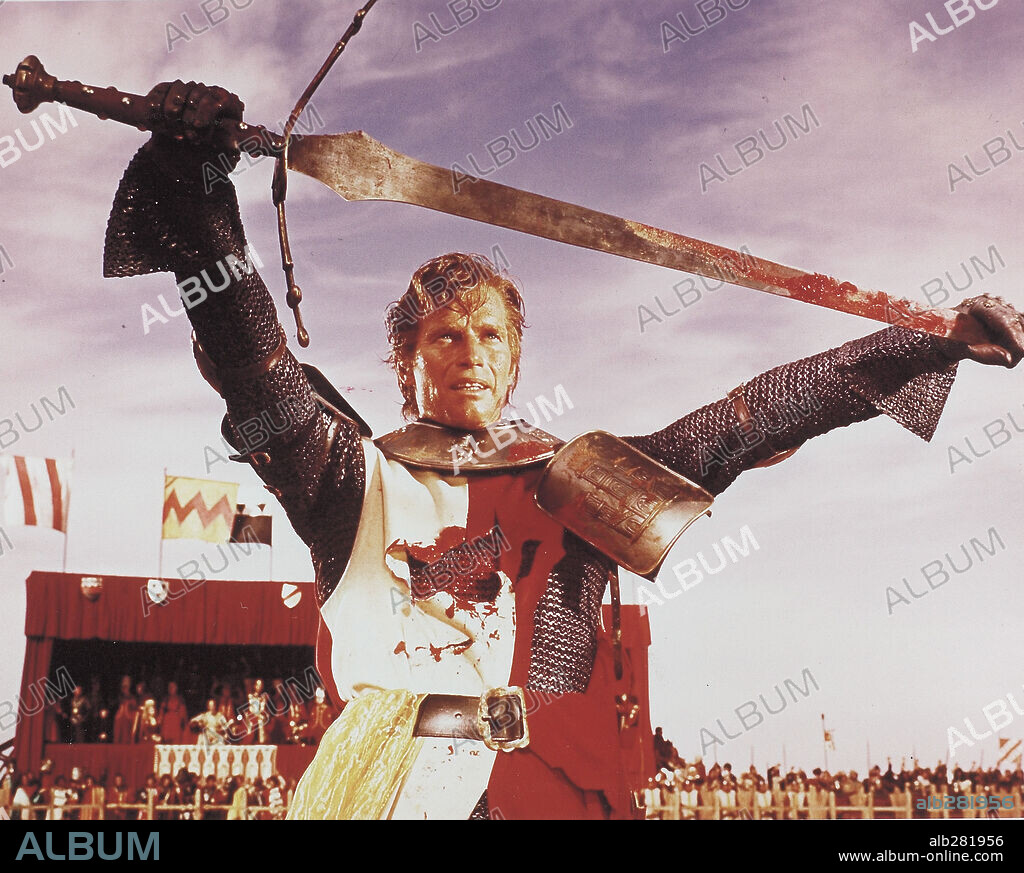 CHARLTON HESTON in EL CID, 1961, unter der Regie von ANTHONY MANN. Copyright ALLIED ARTISTS.