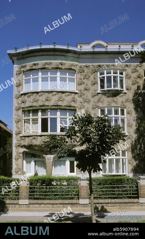 Wien (Österreich), 13. Bezirk, Villa Langer, Beckgasse 30. (erbaut 1900-01; Arch.: Josef Plecnik). Außenansicht. Foto, undat.