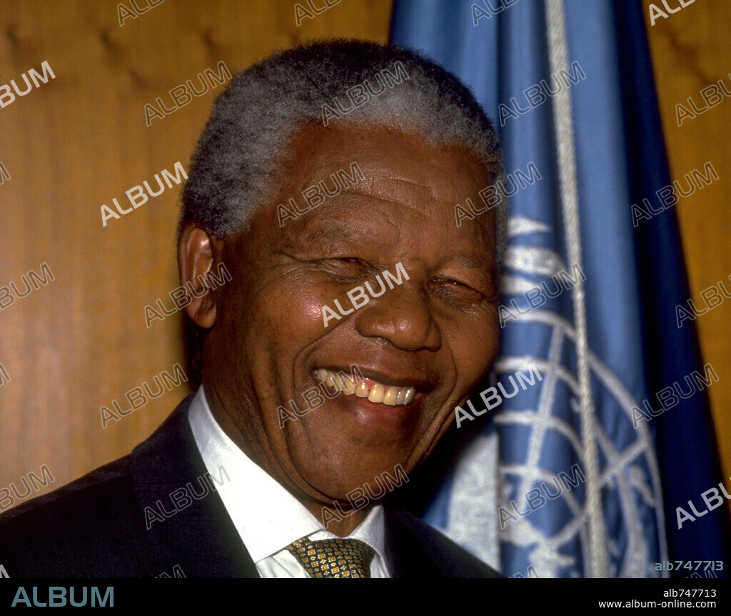 Mar 01, 1993; Los Angeles, CA, USA; South Africa's first black president, NELSON MANDELA. Mandatory Credit: Photo by Jerzy Dabrowsky / ZUMA Press. (©) Copyright 1993 by Jerzy Dabrowsky. 01/03/1993