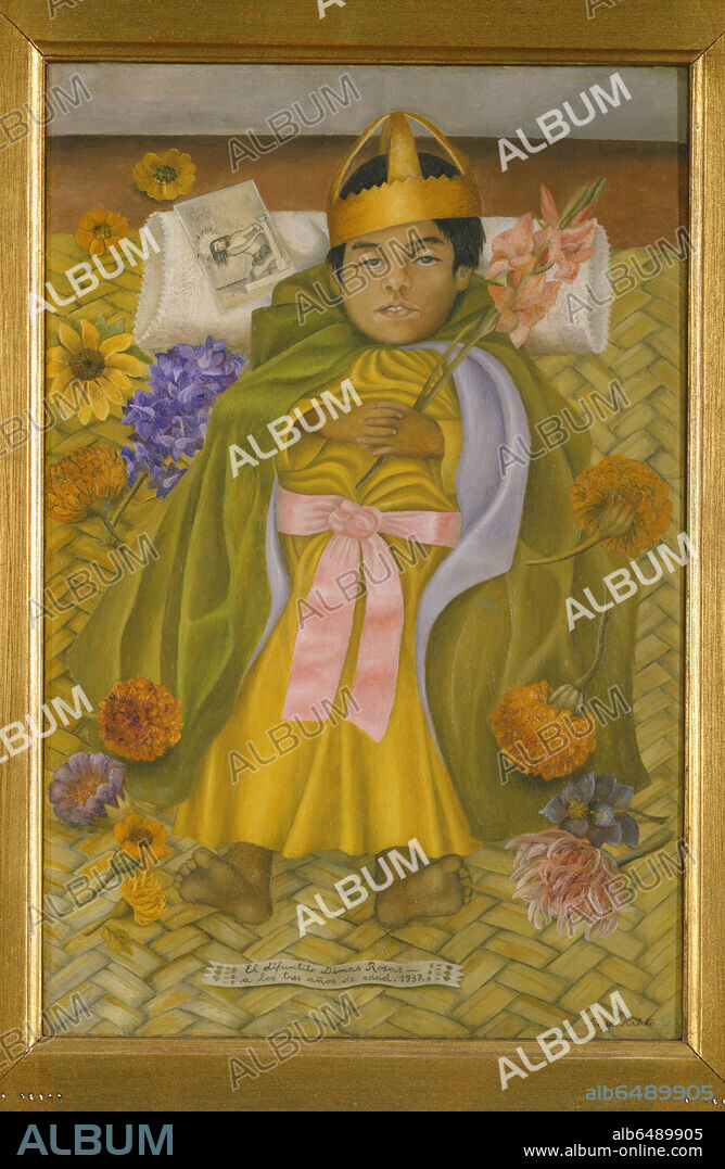 FRIDA KAHLO. Portrait of Dimas Rosas, Dead of Age Three, 1937. 
 
Museo Dolores Olmedo Patiño, Xochimilco, Mexico City.