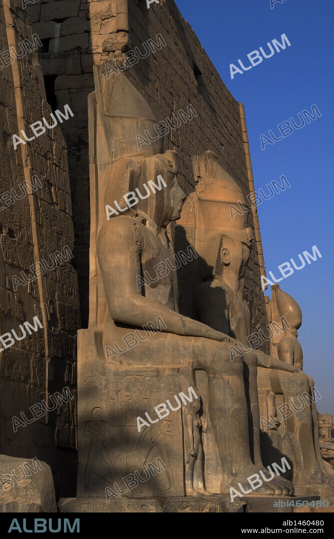 Ramesses II. New Kingdom. Temple of Luxor.  Egypt.
