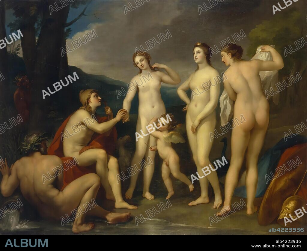 ANTON RAPHAEL MENGS. 'Judgement of Paris'. Germany, Circa 1757. Dimensions: 226x295,5 cm.